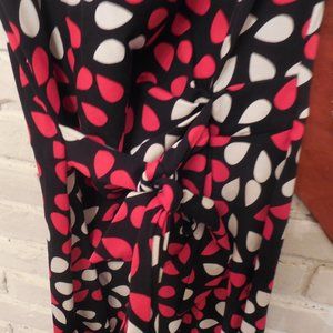 NWT Diane Von Furstenberg  Floral Petals Poppy Dress Size 4